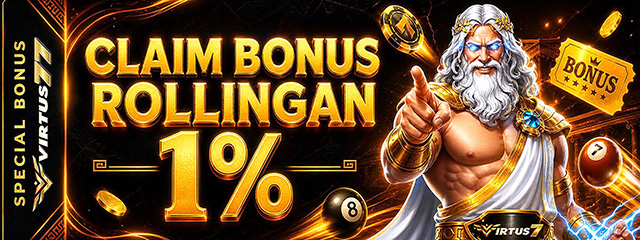 BONUS ROLLINGAN SLOT DAN CASINO 1%
